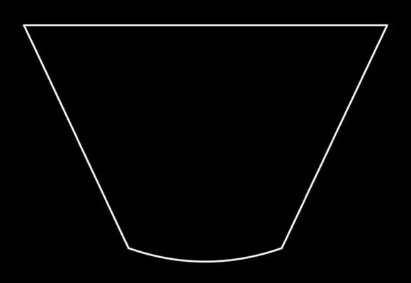 Outline of the ARC Dripper’s profile with its slightly curved base